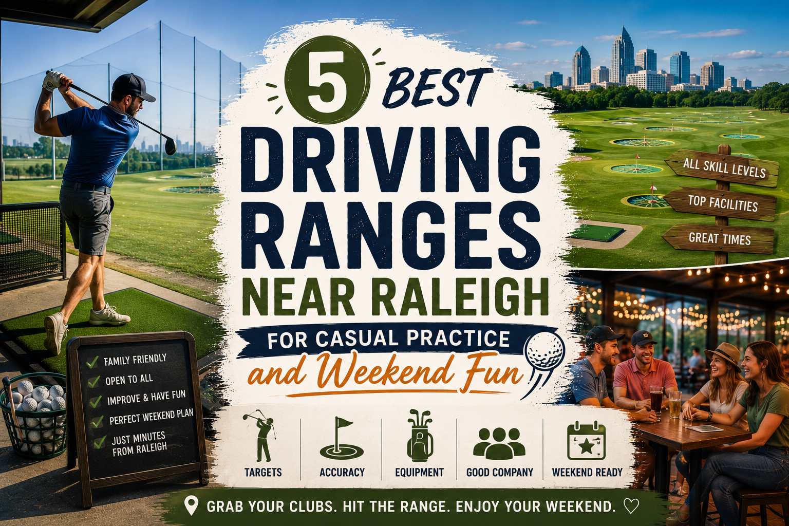 Top driving ranges near Raleigh
