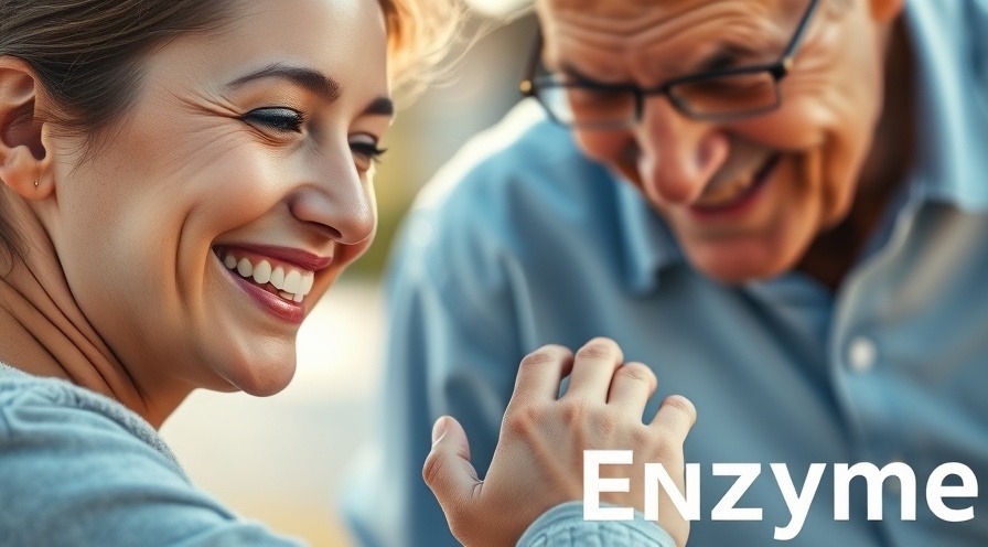 Hopeful moment of young adult and elder, highlighting enzyme deficiencies and health awareness.