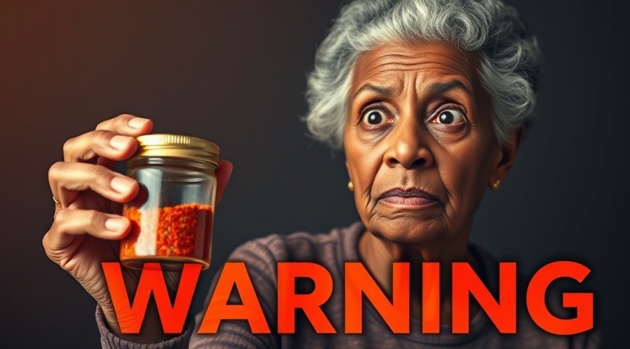 Elderly woman questions holistic medicine benefits with chili powder jar.