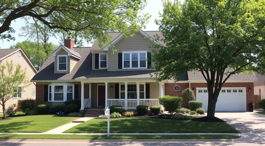 Suburban house on same street as high school