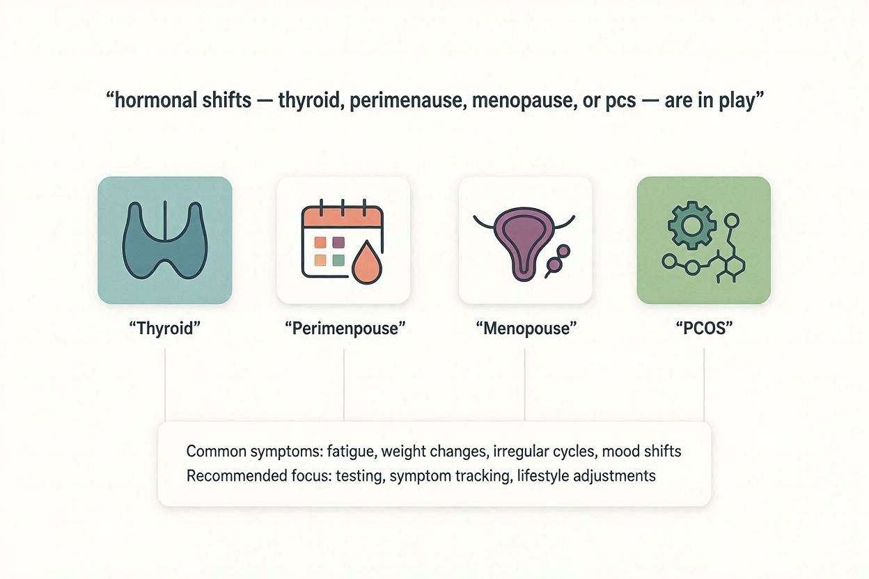 Hormonal shifts and weight loss
