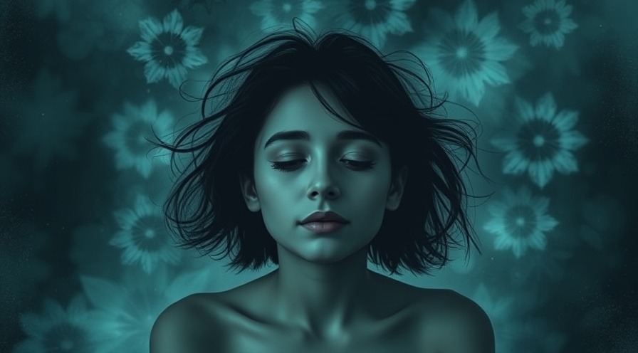 Calm moment during anxiety, pausing urgent thoughts to find peace.