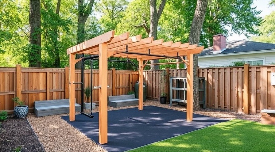 Backyard gym: a practical structure for modern homeowners.