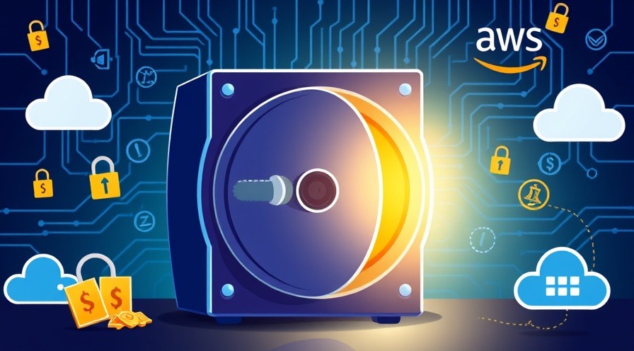 Digital vault surrounded by cryptographic keys, cloud icons, and a fun hacker.