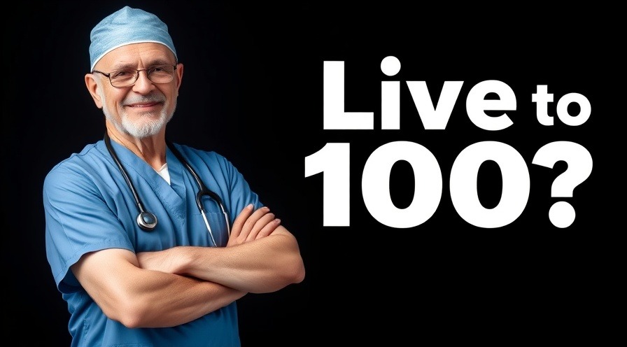Confident doctor advocating healthy eating habits for longevity tips.