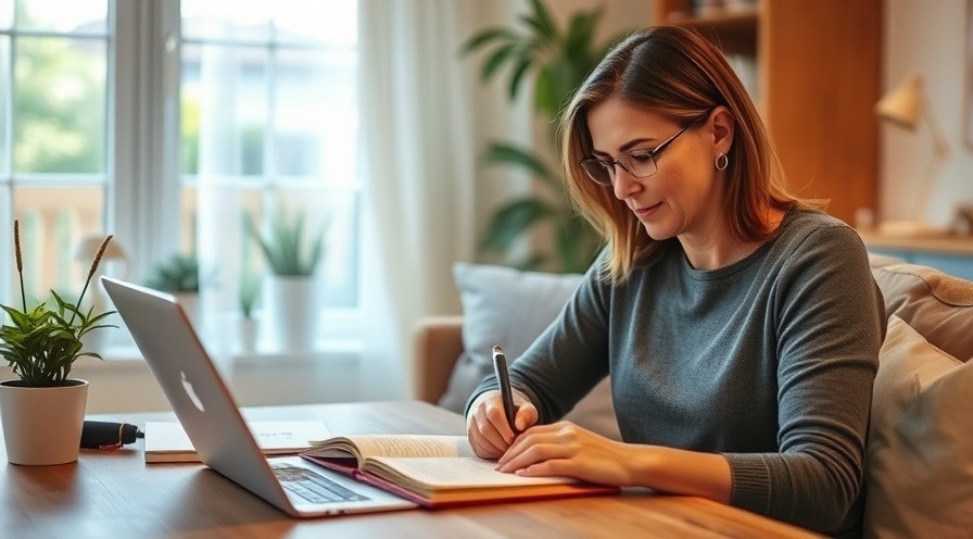 woman journaling 