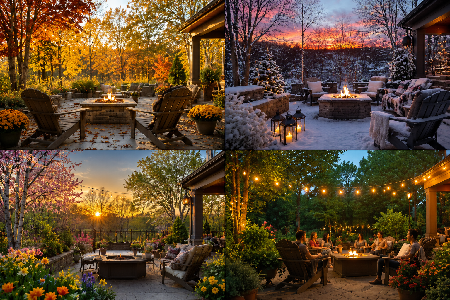 backyard time through all seasons