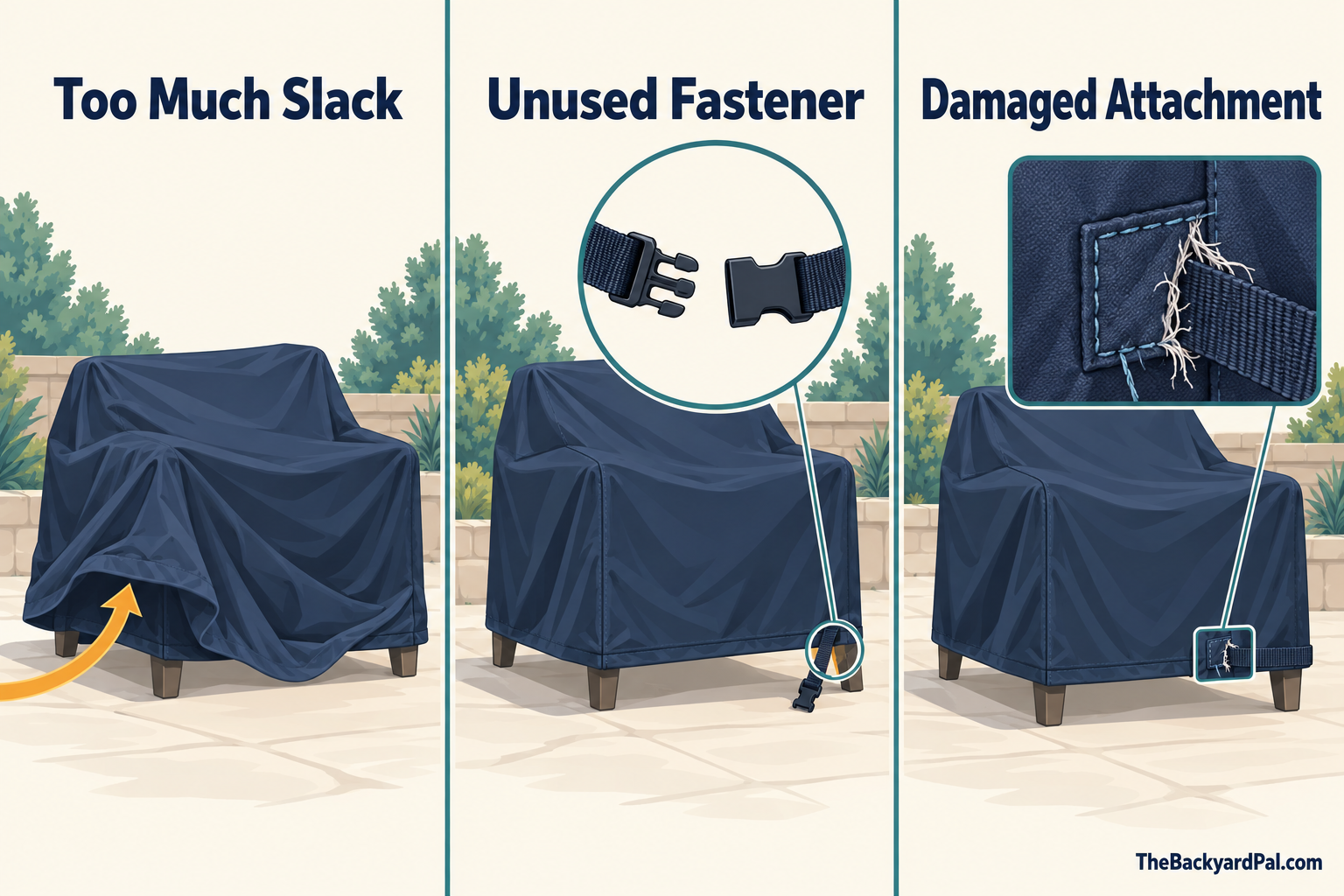 Common Outdoor Chair Cover Problems