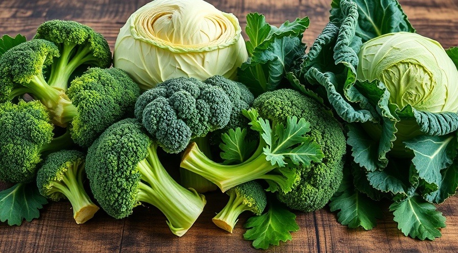 Colorful broccoli, kale, and cabbage for hormonal balance and effective weight loss.