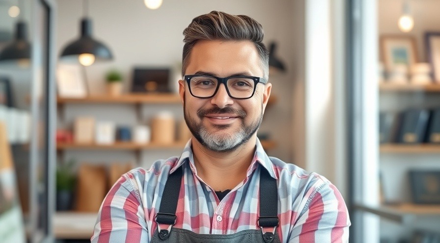 Confused small business owner struggling with decisions and challenges.