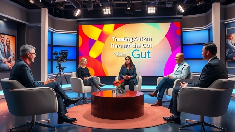 Experts discuss gut health and autism nutrition on a modern studio set.
