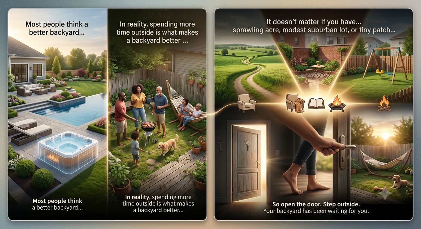 Your Backyard does not have to be perfect