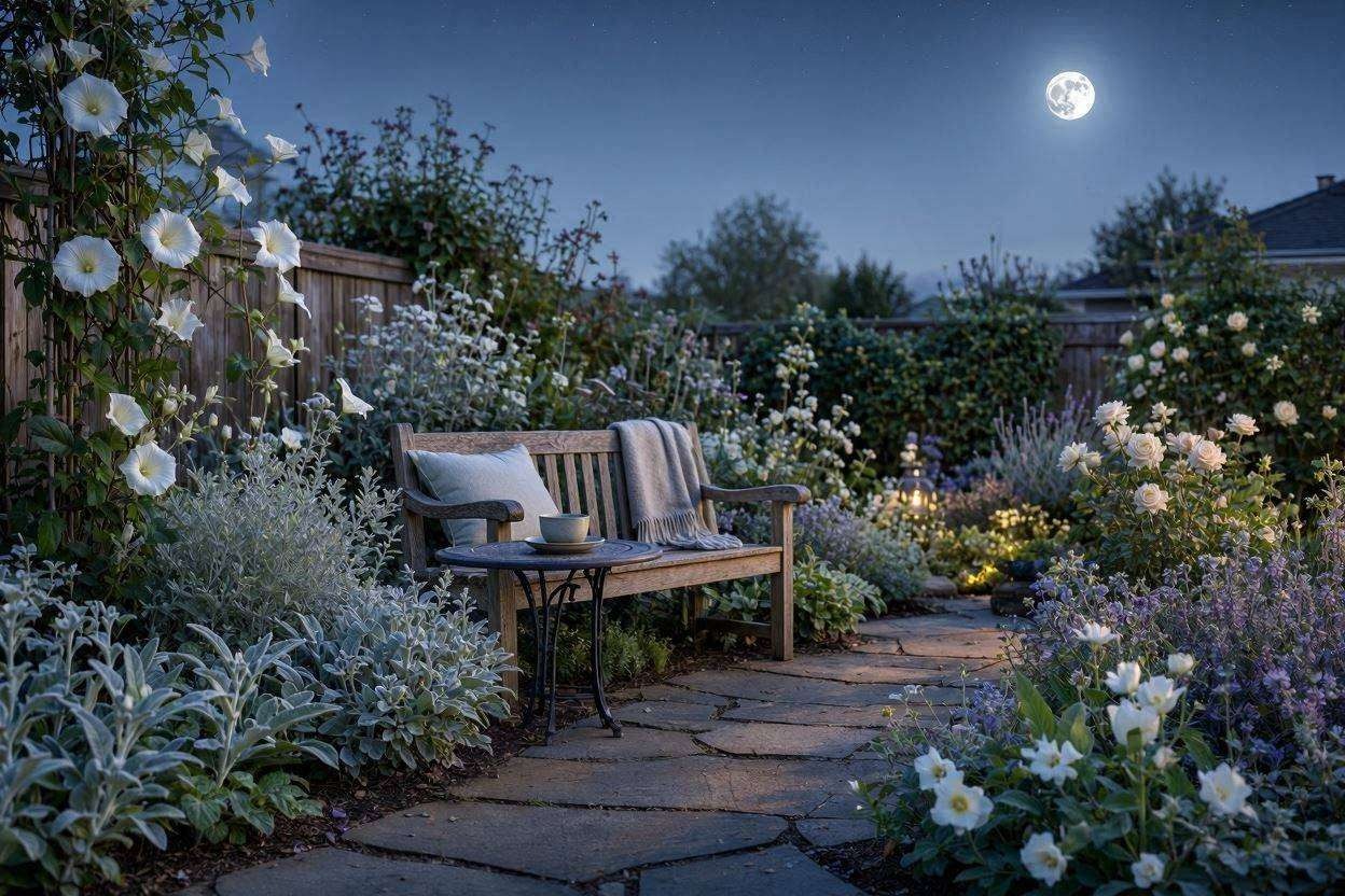 Backyard Moon garden