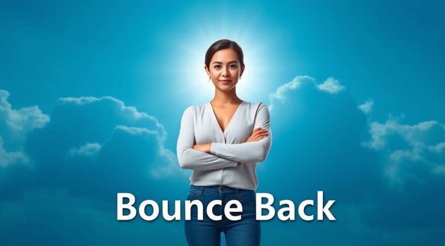 Confident woman radiating wellness with 'Bounce Back' text, symbolizing micro moments.