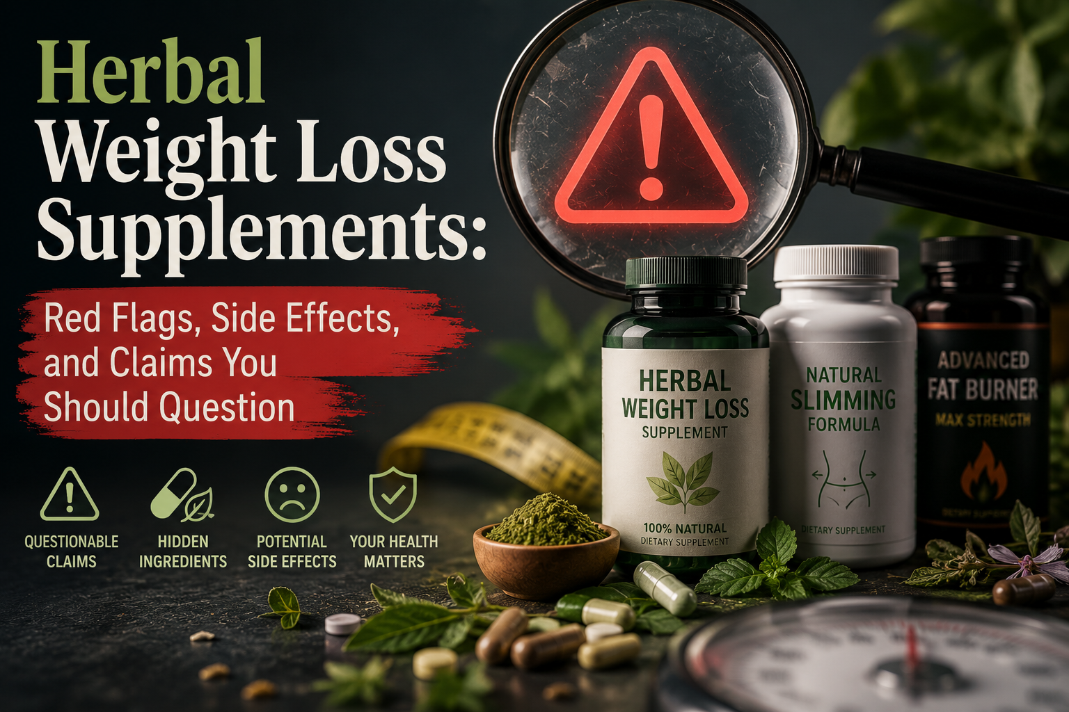 Herbal weight loss supplement warnings