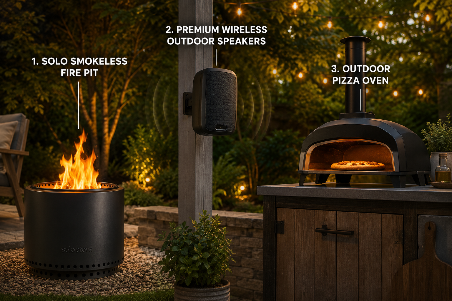Backyard evening product showcase for Fathers Day