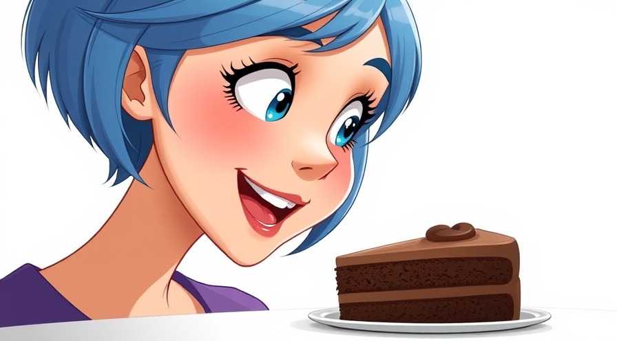 woman with blue hair trying to avoid food cravings