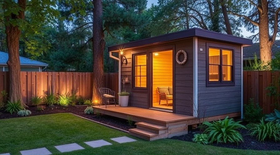 prefab backyard structure