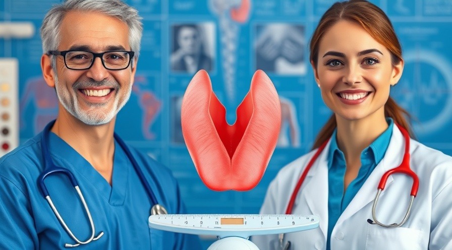 Medical professionals discussing hypothyroidism signs and thyroid health on a blue backdrop.