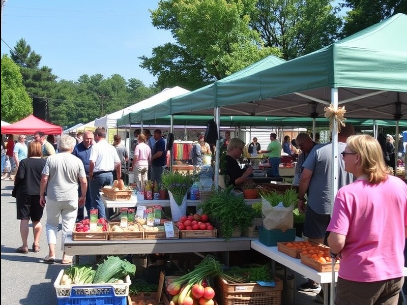 Explore fresh produce at Zebulon Farm Fresh Market in North Carolina.