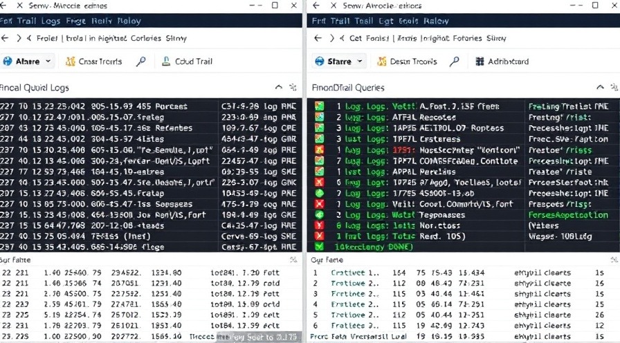 Comparison of CloudTrail logs and Athena dashboard queries with forensic overlay.