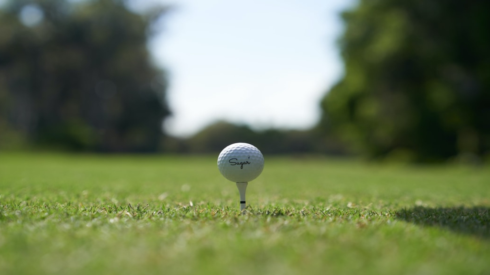 golf ball on a tee