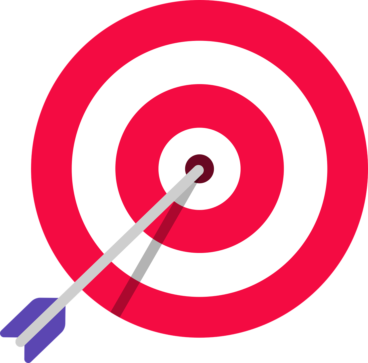 red target with arrow in bullseye