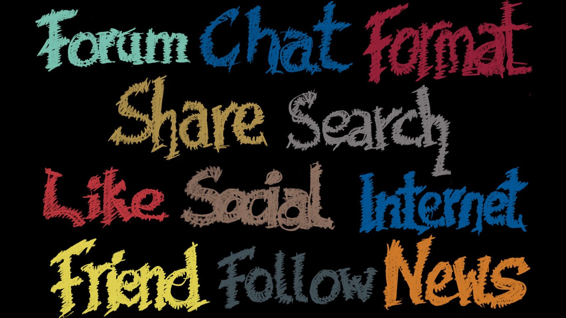The word Forum and many related words