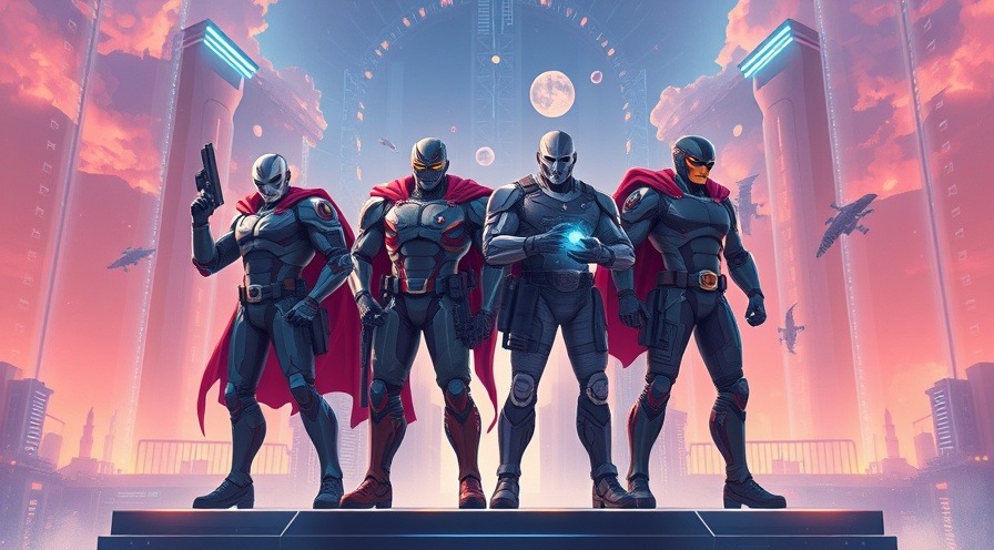 Conceptual illustration of the Four Pillars of Security Controls as a defense dream team.