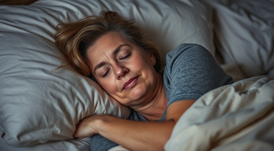 Mid-aged woman enjoying restful sleep for rejuvenation.