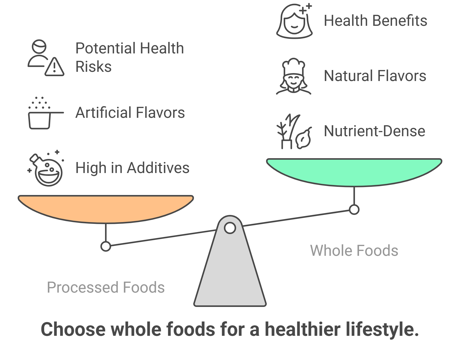 Fresh foods vs. Processed foods