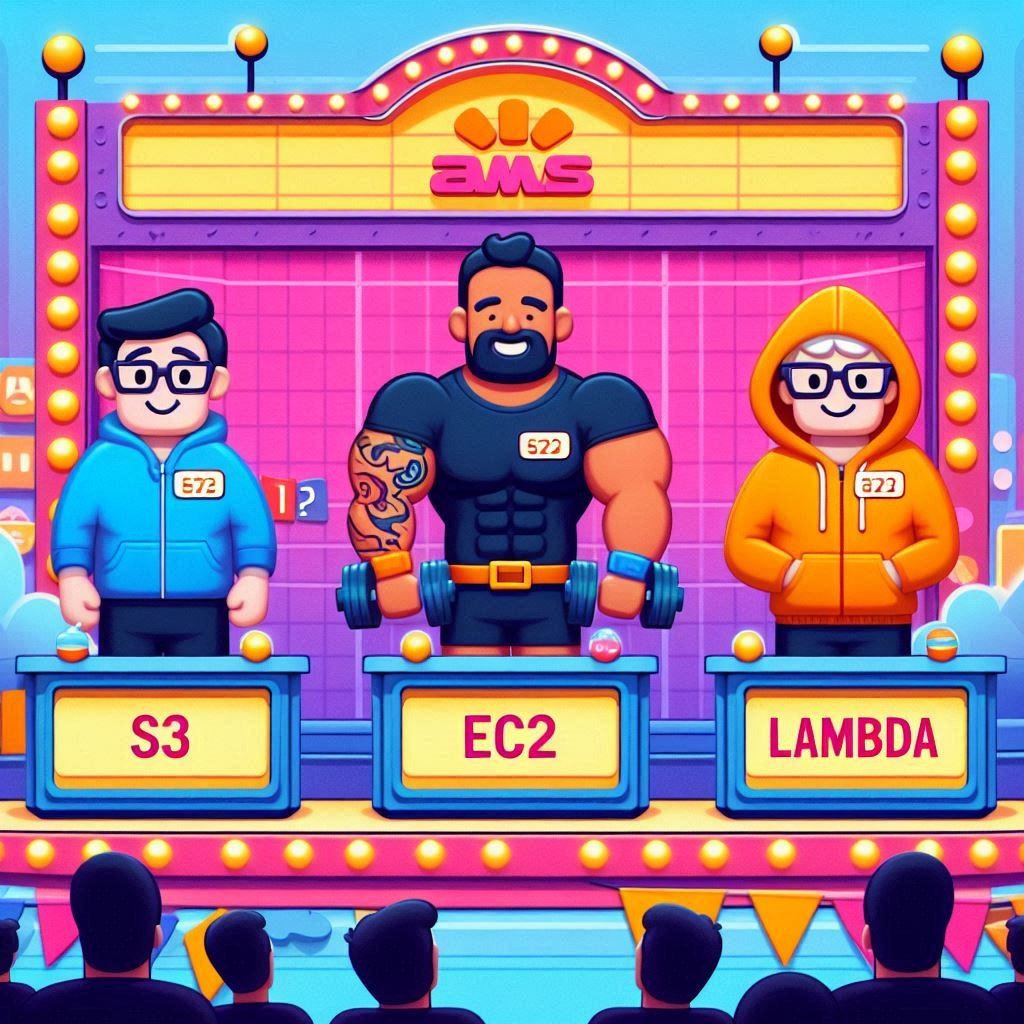imagine AWS services were contestants on a game show. 