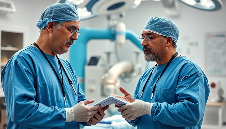 Surgeons comparing robotic-assisted surgery to conventional methods.