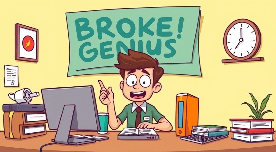 Comical cartoon style illustrating Budgeting Concepts the Broke Genius Way