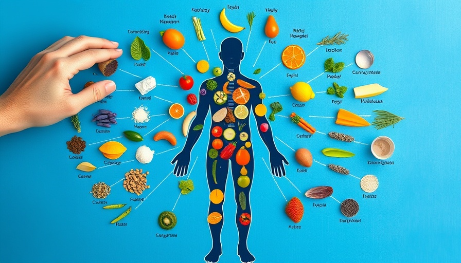 Colorful health chart showing essential nutrients in human body for how to fix low energy.