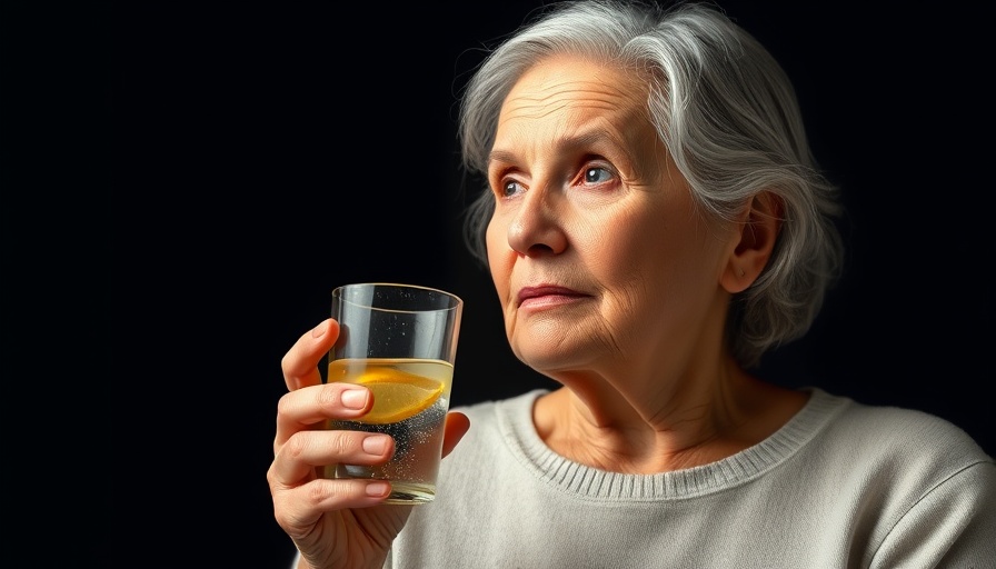 Elderly woman considering holistic benefits for kidney health with lemon water.