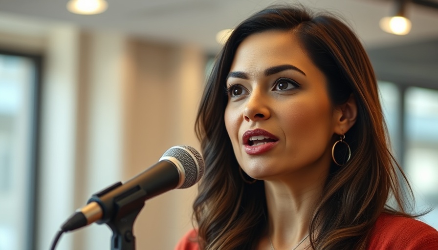 Woman discussing the egg freezing process in an interview setting.