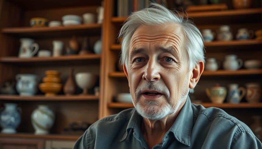 Morning routine for a heart surgeon, man sharing thoughts.