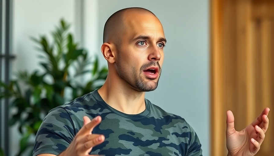 Man discussing tips for those struggling to lose weight in a video.