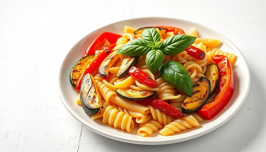 Pritikin Diet Guide: colorful vegetable pasta dish.