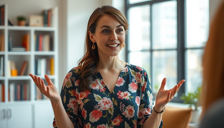 Engaging woman explaining how to balance sugars and insulin resistance.