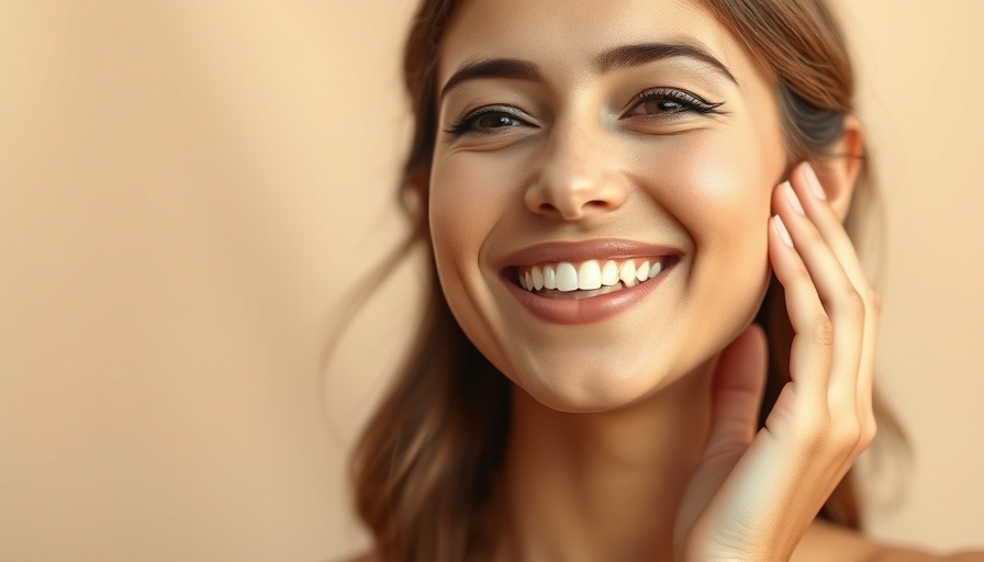 Radiant woman smiling, highlighting reverse aging with vitamins.