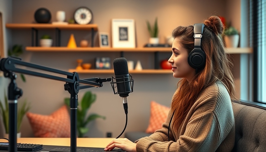 Modern podcast studio on naturally improving progesterone topic.