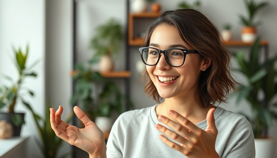Woman discussing most protein dense lower fat foods indoors.