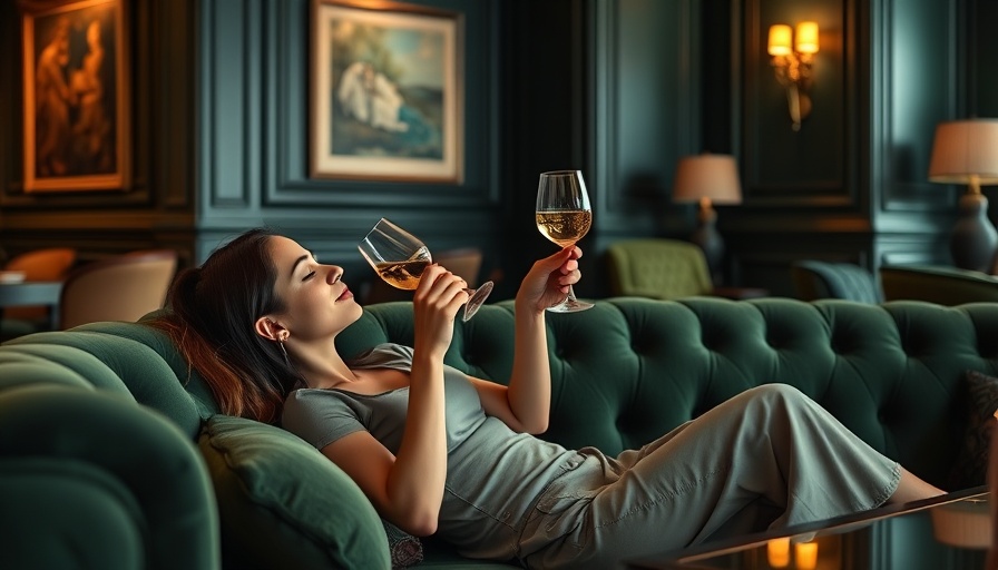 Woman enjoying a tranquil moment in a North Carolina boutique hotel.