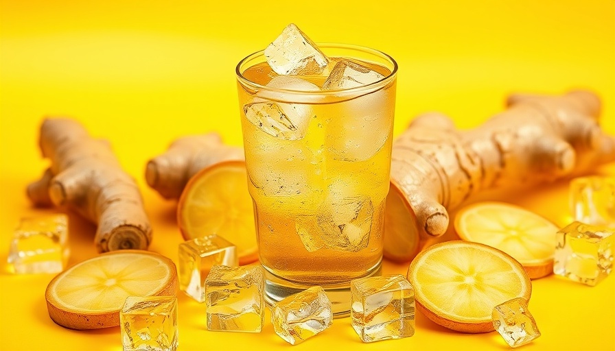 Is Ginger Ale Good for You? Vibrant ginger ale with ginger slices.