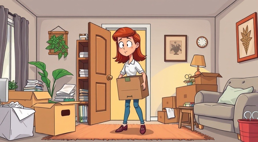 an adult female moving out, leaving half her stuff behind.