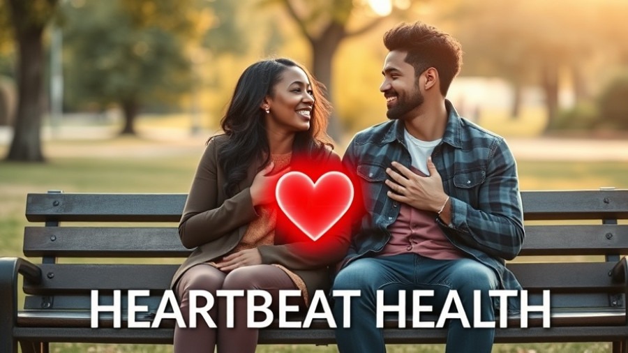 Expressive couple smiling under soft golden hour light, symbolizing heart health connection.