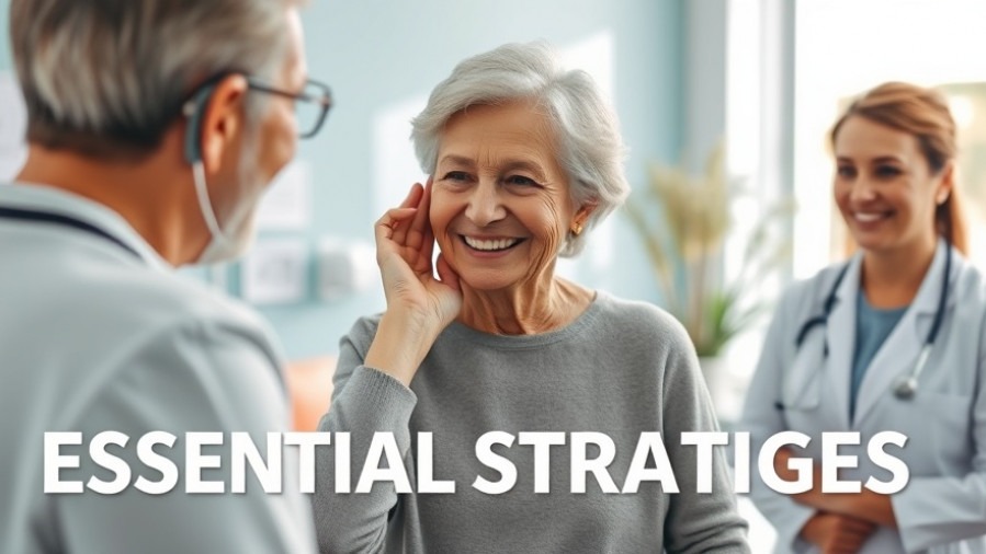 Confident older woman engaging with an audiologist about healthy lifestyle and hearing health.