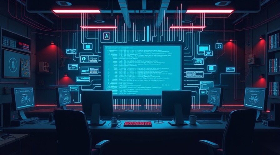 Digital art illustrating internet interworkings and connections